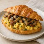 Sausage Mushroom Croissant